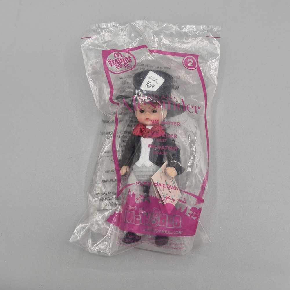 McDonalds‎ Happy Meal Madame Alexander Boy Mad Hatter Doll Toy Alice Wonderland